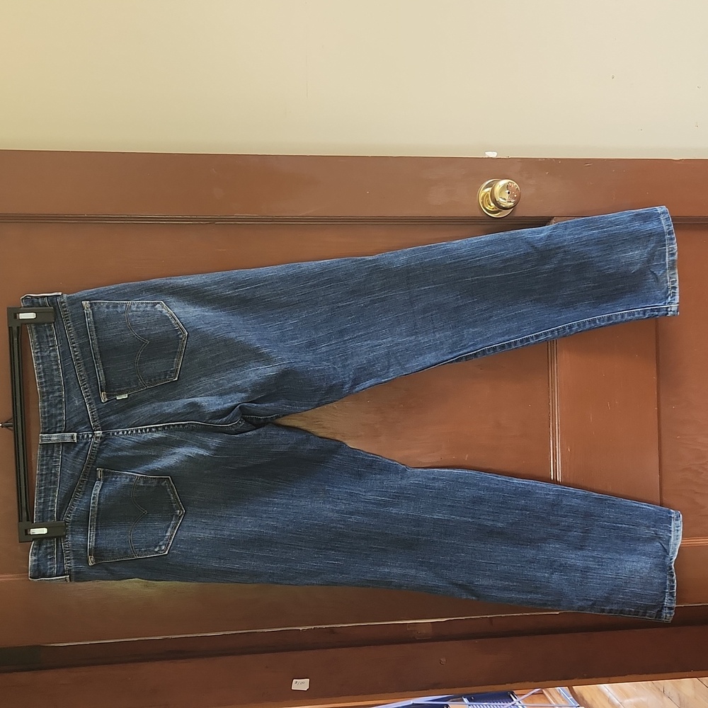This is a pair of Levi's jeans green tab